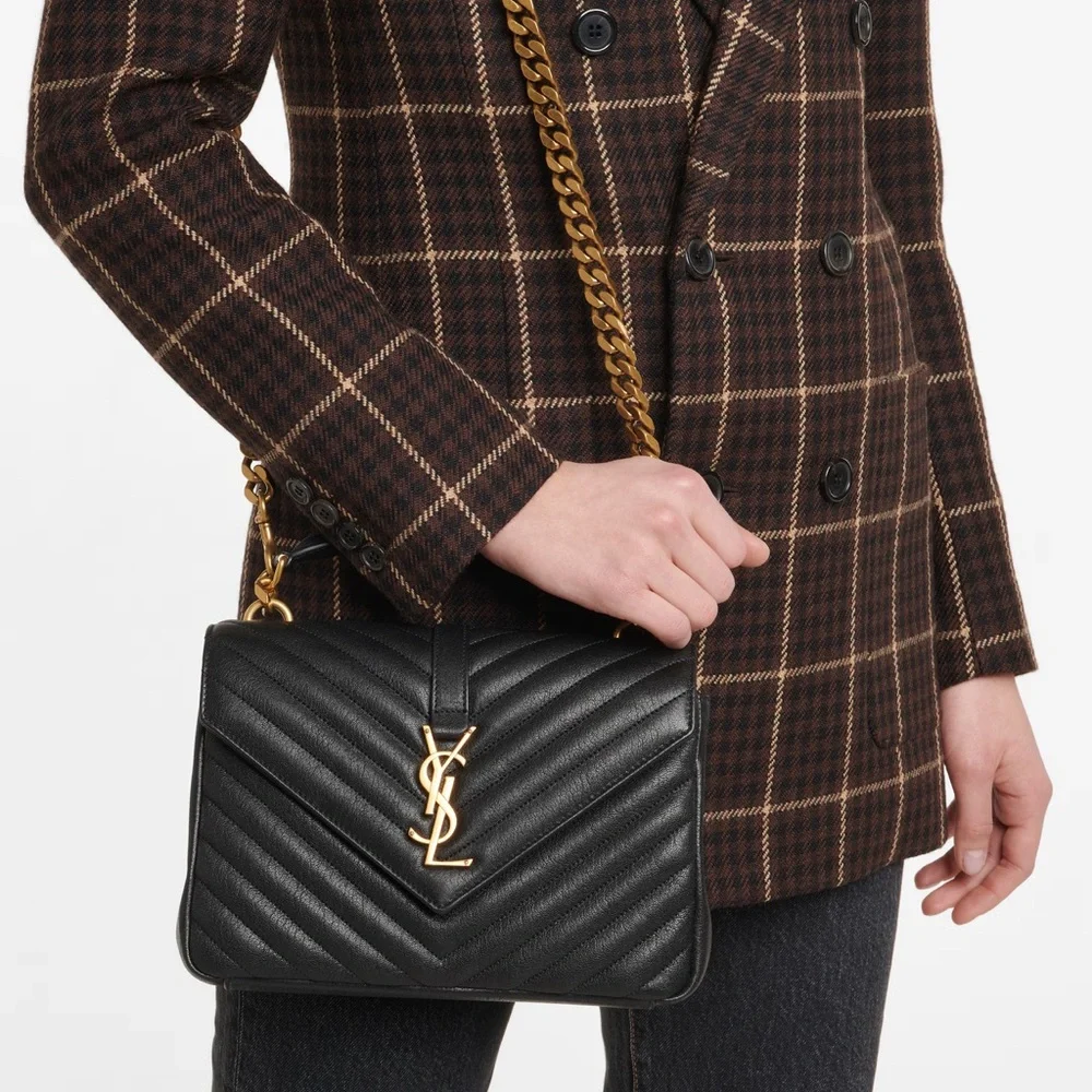 Authentic Saint Laurent college medium should bag new without tags - Picture 3 of 13